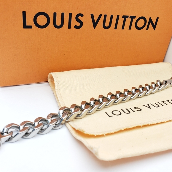 Louis Vuitton Chain Links Mens Bracelet 8" Inches - Picture 7 of 11